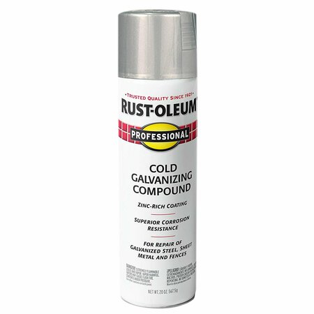 RUST-OLEUM Professional Cold Galvanizing Compound Spray Paint, Flat 20 Oz. 7585838